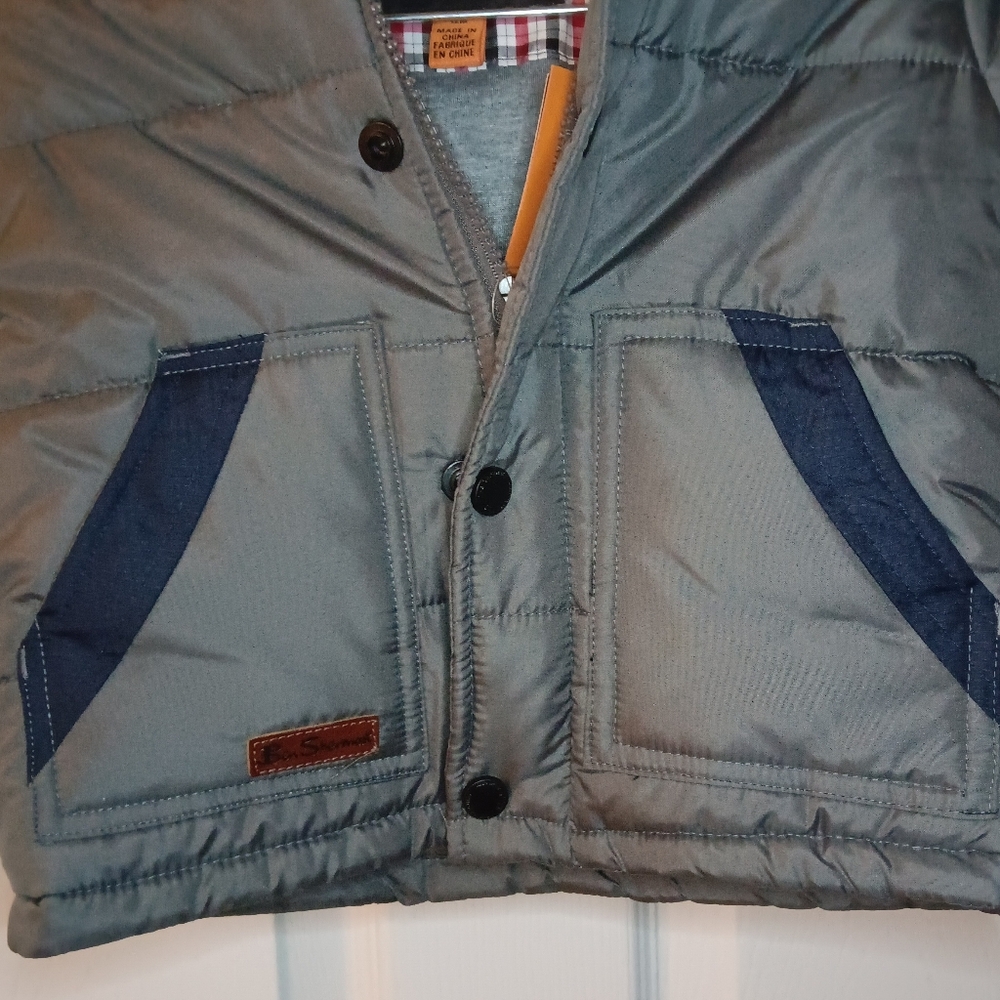 Ben Sherman NWT Infant Hooded Puffer Jacket Sz 12M - Picture 3 of 5